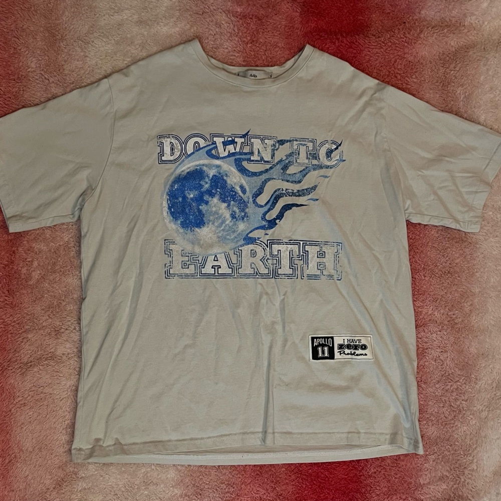 Adika Blue and White Short Sleeve Tee
